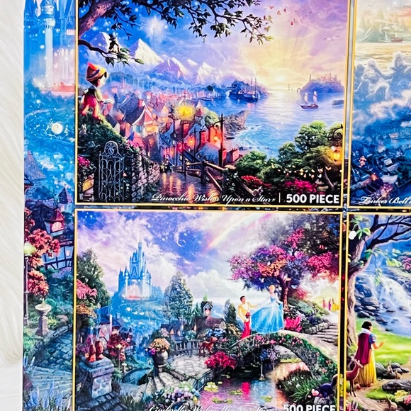 Disney Thomas Kinkade 4 in 1 Puzzle Set - Picture 8 of 16